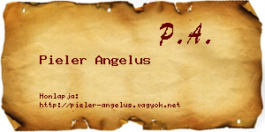 Pieler Angelus névjegykártya